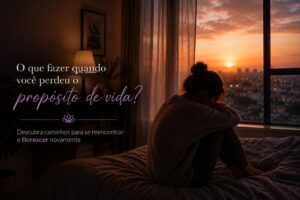 mulher sem propósito de vida